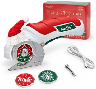 SnapFresh Electric Cardboard Cutter, Christmas Gift, 4V Cordless Scissors | 2 Replacement Blades & USB-C Cable Included, Electric Mini Box Cutter for Carpet, Fabric, Leather & Plastic