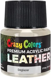 Crazy Colors Leather Prep and Deglazer, 2 oz - Prepare Leather Surfaces for Paint, Adhesion Promoter - Cleaner, Remove Shoe Wear Contaminants, Dirt, Grease, Grime, Wax - Clean Sneakers, Jackets Purses