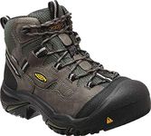 KEEN Utility Men's Braddock Mid Height Steel Toe Waterproof Work Boots, Gargoyle/Forest Night, 12 Wide