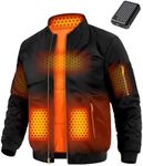 Men Heated Jacket Battery Pack Included Electric Winter Work Vest Electric USB Clothing 12v Plus Size Big Tall 4xl 5xl Warm Thermal Insulated Puffer Casual Bomber Truck Motorcycle Puffer Casual Coat