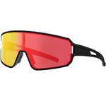 SPOSUNE Polarized Cycling Glasses for Men Women, UV400 Bike Sunglasses - Sport Eyewear for Bicycle Baseball Running MTB