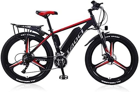 Hyuhome Electric Bikes for Adult, Magnesium Alloy Ebikes Bicycles All Terrain,26" 36V 13Ah Removable Lithium-Ion Battery Mountain Ebike for Mens (RED, Hyuhome13A)