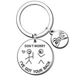 TTOVEN Best Friend Keyring Friendship Gifts I've Got Your Back Keyring Stick Figures Funny Gifts for Her Him BFF Friend Brother Sister Besties Daughter Son