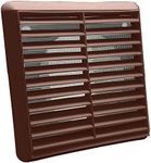 Kair Brown Louvred Wall Vent Grille