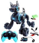 Relizaa Stunt Robot Dog The Radio-Controlled Robot Dog Toy, Stunt Dog Toy 2.4G Intelligent RC Remote Control Stunt Robot Dog Toy with Inductive Function Light Sounds Robot Dog USB Chargeble