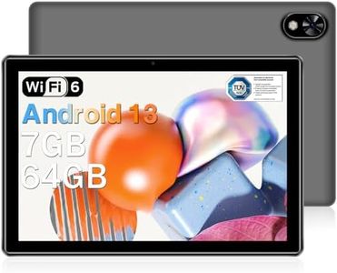 DOOGEE U9 2024 Tablet 10 Pulgadas Android 13 Tablet Niños 7GB RAM+64GB ROM(TF 1TB),5060mAh Batería Tablet Infantil Pantalla HD 1280*800 IPS, 5MP Cámara Widevine L1 Tableta BT5/Type-C/WiFi 6/OTG-GRIS