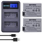 Batmax 2Pcs 1800mAh LP-E8 LP E8 Battery + LCD USB Dual Charger for Canon LP-E8 LC-E8E Canon Rebel T3i,T2i,T4i,T5i,EOS 600D,550D,650D,700D,Kiss X5,X4,Kiss X6 Cameras