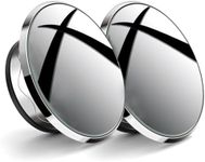 JinRui-T Blind Spot Mirror,2" Round Car Side Mirror Blindspot,Vacuum Suction Cup Blindspot Mirror for Car SUV and Trucks (Silver)