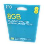 NEW PAY AS YOU GO EE NETWORK TRIPLE SIM CARD FOR IPHONE 5,6,6PLUS,7,S6,S7