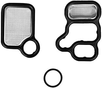 NDRUSH VVT Solenoid Gasket Valve Cover Set Compatible with Honda Civic Accord CR-V Element Fit,Acura RSX TSX