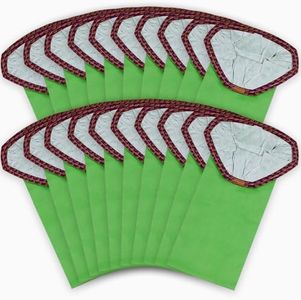 LOSKLENO 20 Pack 107313 Vacuum Bags Replacement Compatible with ProTeam 10 Quart Backpack Vacuum Cleaner, Fit for Models Coach Pro 10, GoFit 10, #107313 Open Triangular Collar