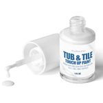 Specialty Tub and Tile Paint, High-Gloss White Tub Paint for Bathtub, Quick-Dry Porcelain Paint for Scratches & Chips on Porcelain, Acrylic, Enamel, Cast Iron, Tubs, Sinks, Tiles and Toilets
