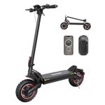 iScooter Off-road Electric Scooter, Single/Dual Motor 45-80KM Range 10" Fast Electric Scooter Adults,4 Shock Absorbers,3-4Speed Modes, Fast Charging, Dual Disc Brakes, Foldable E Scooter