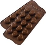 Silicone Heart Chocolate Mold, Cand