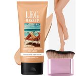 Leg Makeup With Brush Full Coverage Concealer,Leg Vein Cover up Makeup for Varicose Scar,Flawless Looking Legs, Water Resistant Transfer Proof 118 ML Medium Shades,Waterproof (With Brush)