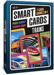 100 PICS Smart Cards Trains Card Game | 7 Games in 1 - Matching Pairs, Snap, Trumps, Rummy | Top Travel Game, Gift, Stocking Stuffer | for Adults, Kids, Boys, Girls | Age 5+, 1-8 Players