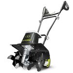 Sun Joe Corded Electric Garden Tiller & Cultivator with Steel Tines, 16 Inch, 13.5-Amp Motor - Heavy-Duty Tilling Machine for Lawn, Yard, and Gardening Care, TJ604E