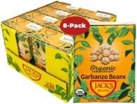 Jack's Organic Chickpeas Garbanzo Beans 13.4 oz. | Packed with Protein and Fiber, Heart Healthy, Low Sodium & Non GMO | (8-PACK)