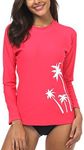 Wetopkim Womens Long Sleeve Rash Gu