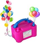 Portable Dual Nozzle Electric Balloon Pump. Made From Heavy Duty Polypropylene. Long Life Powerful 220-240V 600W Motor. For Any Occasion – Parties, Weddings, Birthdays, Events, Activities