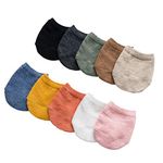 SUNTRADE Toe Topper Socks, Liner Socks Breathable, Colorful Half Socks for Women, 10 Pairs