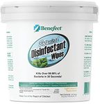 Benefect Botanical Disinfecting Wipes - (250 Wipe Count) Natural, No Residue - Antibacterial Disinfectant, Multi-Surface Cleaning and Sanitizing Wipes