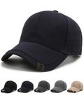 CheChury Men Baseball Cap Adjustable Plain Embroidery Trucker Cap Sports Casual Cap for UK Breathable Sun Hat for Women Unisex,Navy