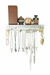 Mango Steam Wall Mount Jewellery & Accessory Storage Rack Organiser Shelf for Earrings, Bracelets, Necklaces, & Hair Accessories