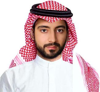 JPXH keffiyeh arabe para hombre turbante muslim palestine scarf saudi arabic agal sheik gorros costume for men-Red
