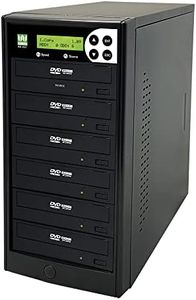 Wytron 1 to 5 24X DVD Duplicator SATA CD DVD Burner - Standalone Copier Duplication Tower WY-S5T-DVD-BK