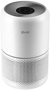 LEVOIT Air Purifier for Home Allergies Pets Hair in Bedroom, Covers Up to 1095 ft² by 56W High Torque Motor, 3-in-1 Filter with HEPA Sleep Mode, Remove Dust Smoke Pollutants Odor, Core300-P, White