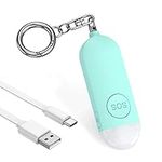 Newest Personal Alarm, Ankilo 130 dB Pocket Alarm Keychain, Emergency Safety Alarm with LED Light, Safe Sound Personal Security Alarm for Women Girls Children Elderly People, Blue