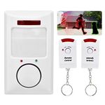 Home Security Driveway Alarm, PIR Motion Sensor Detector, 105dB Infrared Alert System Kit for Home Security