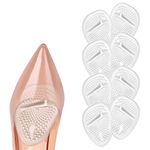 URAQT High Heels Pads, 4 Pairs Metatarsal Pads for Women, Reusable Ball of Foot Cushion, Forefoot Gel Insoles Prevent Blisters and Calluses