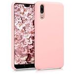 kwmobile Case Compatible with Huawei P20 Case - TPU Silicone Phone Cover with Soft Finish - Rose Gold Matte