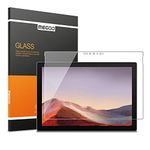 MEGOO Glass Screen Protector Designed for Surface Pro 7 Plus/Surface Pro 7(2019) -Ultra-Thin 0.25mm for Extreme Touch Sensitivity(Precise cutouts and Works with Surface Pen)