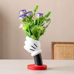 FUEMEILY Cute Mouse Pen Holder for Desk, Cartoon Mouse Vase Makeup Brush Holder, Birthday Party Supplies Gift for Home Decoration