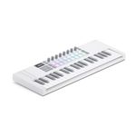 Novation Launchkey Mini 37 White [MK4] — Portable 37 Mini-Key, USB, MIDI Keyboard with DAW Integration. Chord & Scale Modes, 16 Drum Pads, Arpeggiator, & Includes Music Creation Software Bundle