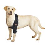 LISPOO Dog Elbow Dysplasia Support Brace Protector Pads Support for Elbow Arthritis,Hygroma ,Dog Shoulder Brace Offers Support and Protection,Relief Pain and Bettre Recovery with Dog Elbow Brace(L)