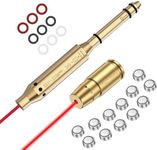 Tipfun .22LR Red Laser Bore Sight End Barrel and 9mm Cal Red Dot Boresighter with Batteries