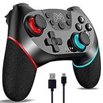 [2024 New Version] CuleedTec Wireless Switch Controller, Switch Pro Controller Compatible with Switch/Lite/OLED, Manette Switch Remote Gamepad with 6-Axis Gyro, Dual Motors, Wake-up and Turbo