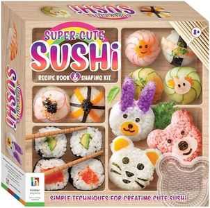 Cute Sushi Box Set – DIY Kawaii Sushi-Making Kit with Moulds, Rolling Mat & Recipe Book – Fun Cooking Activity for Kids & Food Lovers