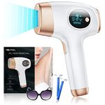 IPL Hair Removal Device, Upgraded Permanent Laser Hair Removal for Women and Men with 9 Levels 2 Modes Skin Care Function 999,900 Flashes 3 in 1 Painless Hair Remover at-Home Safe for Full Body Use