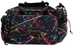 GRITR Tactical Range Bag for Handguns and Ammo - Military Style Duffle Bag for Shooting, Hunting, Travel, Everyday Carry - Tactical Gun Case for Pistol and Gear Storage, Splatter Paint