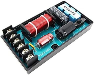 VOANZO 120W-220W Altavoz Crossover 2 vías Crossover de Alta y Baja frecuencia Crossover Punto 3000Hz para Alta fidelidad Estantería Altavoces Centro Altavoces Altavoces Surround,Conexión USB, Negro
