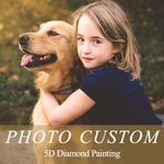 Custom Diamond Painting Personalized Diamond Art for Adults Customized Photo Diamond Dotz Kits,Personalized Photo Customized Gifts Home Wall Décor,Round and Square Drill
