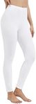 WiWi Women's Leggings Thermal Warm Underwear Pants Soft Long Johns Viscose from Bamboo Baselayer Pant S-XXL,Raw White,X-Large