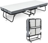 HOMCOM Folding Bed with 10cm Mattre