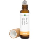 Neroli Essential Oil Roll-On, 100% Natural & Pre-Diluted with Jojoba Oil, Travel Size Roller, Leak-Proof Metal Rollerball, Bitter Orange Blossom Derived (15 mL)