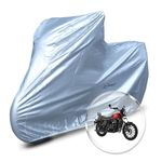 Neodrift 'SilverMax' Bike Cover for Yezdi Roadster (All-Weather Motorcycle Protection, Water & UV Resistant, Dustproof, Windproof).